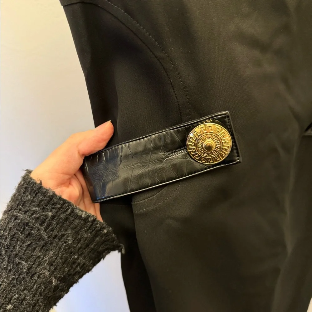 Black Sheath Mini Dress with Cold Shoulder for Cocktail - Picture 4 of 4